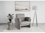 Sessel DOMO COLLECTION "Pina elegant und zeitloser Clubsessel, bequemer Cocktailsessel", grau (dunkelgrau), B:99cm H:95cm T:88cm, Sessel, Sessel, Hoher Sitzkomfort, Microfaser hochflorig, dunkelgrau