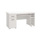 Schreibtisch INOSIGN "Alfa", weiß (opaque weiß), B:145cm H:75,5cm T:65,5cm, Tische, Schreibtisch, mit Stauraum, gut geeignet für das Home Office