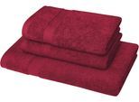 Handtuch Set DYCKHOFF "Planet", rot, 3 Stk., Walkfrottier, Walkfrottier, Obermaterial: 100% Baumwolle, Handtuch-Sets, Handtuch Set, 2 Handtücher (50x100cm), 1 Duschtuch (70x140cm)