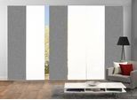 Schiebegardine HOME WOHNIDEEN "PIVE 6er SET" Gr. 1, grau, B:60cm H:245cm, Polyester, Gardinen, Schiebegardine, Schiebevorhang Digidruck 6er Set PIVE