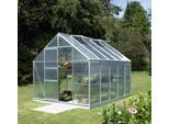 Gewächshaus VITAVIA "Merkur 8300", silber (silberfarben), B:254cm T:317cm, Gewächshäuser, Gewächshaus