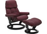 Relaxsessel STRESSLESS "Ruby", rot (bordeaux batick), B:74cm H:97cm T:74cm, Leder PALOMA: Paloma ist ein durchgefärbtes Semianilin-Möbelleder mit natürlicher Narbung. Es wurde mit einer leichten Oberflächenbehandlung versehen, um es beständiger zu machen. Paloma ist weich im Griff und hat eine warme Ausstrahlung. Es ist atmungsaktiv und feuchtigkeitsabsorbierend. Paloma wird besonders von all jene