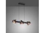 JUST LIGHT Pendelleuchte "CUP 2.0", schwarz, 3, Ø 19cm H: 60cm, 1 Stk., Leuchten, ExklusiveE27, Pendelleuchte