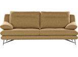 2-Sitzer CALIA ITALIA "Cezanne, italienisches Designsofa mit erstklassigem Sitzkomfort", gelb (35 senape), B:180cm H:90cm T:96cm, Sofas, 2-Sitzer, wahlweise mit Sitztiefenverstellung