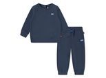 Neugeborenen-Geschenkset LEVI'S KIDS "LVN HOODIE,JOGGER SET", Jungen, Gr. 6M68, big dipper, angeraute Sweatware, Obermaterial: 60% Baumwolle, 40% Polyester, KOB Set-Artikel Neugeborenen-Geschenkset, mit kleiner Label-Applikation- Stickerei