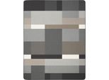 Wohndecke BIEDERLACK "Black Part", schwarz (grau), B:220cm L:240cm, Baumwolle, Polyacryl, Polyester, Wohndecken, Wohndecke, mit modernem Karo, mit Zierstich