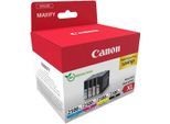 CANON Tintenpatrone "PGI-2500XL Multipack BK/C/M/Y Tinte mit hoher Reichweite", bunt (schwarz, cyan, magenta, gelb), Tintenpatronen, Tintenpatrone