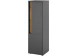 Midischrank HOME AFFAIRE "CITY/GIRON, Badschrank mit Griffmulde, Hochschrank in zeitlosem Design", grau (anthrazit), B:34cm H:114cm T:34cm, FSC-zertifizierter Holzwerkstoff, Schränke, Midischrank, in den Farben Weiß und Anthrazit verfügbar, viel Stauraum