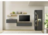 Büromöbel-Set HOME AFFAIRE "CiTY/GiRON", grau (anthrazit), B:330cm H:200cm T:40cm, Arbeitsmöbel-Sets, Büromöbel-Set, Home Office