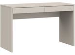 Schreibtisch FORTE "Milles", sand, sand, sand, B:124,8cm H:77,3cm T:53,1cm, Tische, Schreibtisch, 2 Schubkästen mit Vollauszug, B/H/T 124,8/77,3/53,1 cm