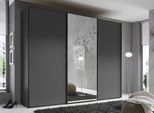 Schwebetürenschrank STAUD "Sinfonie Plus, edles Design in hochwertiger Qualität, Made in Germany", vulkan, B:298cm H:222cm T:68cm, Holzwerkstoff, Schränke, Schwebetürenschrank, Mit Spiegeltür und vier verschiedenen Ausstattungsvarianten