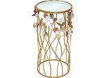 Beistelltisch INOSIGN, gold (goldfarben, goldfarben, spiegelglas, 60), B:30cm H:60cm T:30cm, Tische, Beistelltisch