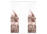 Schiebegardine HOME WOHNIDEEN "TRAWY" Gr. 1, beige (natur), B:60cm H:245cm, Polyester, Gardinen, Schiebegardine, Schiebevorhang Digi 3er Set TRAWY