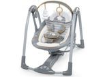 Babyschaukel INGENUITY "Swing'n' Go, Bella Teddy", Baby, grau, Kunststoff, Metall, Stoff, Babywippen Babyschaukel, tragbar