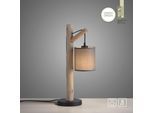 JUST LIGHT Tischleuchte "GREEN TRIB", grau (taupe), 1, H: 52,5cm, 1 Stk., Leuchten, Tischleuchte