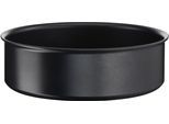 Schmorpfanne TEFAL "Ingenio Unlimited", schwarz, B:25,5cm H:8cm L:25,5cm Ø:24cm, Pfannen, Schmorpfanne, 24 cm, stapelbar, Antihaftversiegelung, Thermo-Signal, Induktion