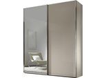 Schwebetürenschrank STAUD "Sinfonie Plus, edles Design in hochwertiger Qualität, Made in Germany", beige (sandglas), B:225cm H:222cm T:68cm, Holzwerkstoff, Schränke, Schwebetürenschrank, Mit Spiegeltüre und in vier verschiedenen Ausstattungsvarianten