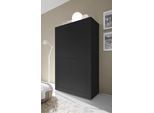 Highboard HOME AFFAIRE "Basic Höhe 162 cm, Breite 102 cm, Kommode 4 Türen, Hochkommode", schwarz (schwarz matt), B:102cm H:162cm T:43cm, Sideboards, Highboard, Metallgriff, moderne Rahmenoptik, viel Stauraum, Farbauswahl
