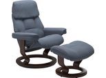 Relaxsessel STRESSLESS "Ruby", blau (sparrow blau paloma), B:74cm H:97cm T:74cm, Leder PALOMA: Paloma ist ein durchgefärbtes Semianilin-Möbelleder mit natürlicher Narbung. Es wurde mit einer leichten Oberflächenbehandlung versehen, um es beständiger zu machen. Paloma ist weich im Griff und hat eine warme Ausstrahlung. Es ist atmungsaktiv und feuchtigkeitsabsorbierend. Paloma wird besonders von all