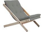 Klappstuhl KARUP DESIGN "Boogie", grau (grau, natur), Stühle, Klappstuhl, Bezugsqualität 1