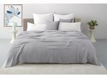 Tagesdecke OTTO HOME "Bailee", grau, B:150cm L:250cm, Baumwolle, Tagesdecken, Tagesdecke, weiche Musselin Qualität, viele Farben erhältlich, ab 140x200 cm