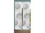 Schiebegardine HOME IN GREEN "GINNO" Gr. 1, grau, B:60cm H:245cm, Polyester, Gardinen, Schiebegardine, SET DIGITALDRUCK,BAMBUSOPTIK RECYCELT