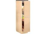 Apothekerschrank KOCHSTATION "KS-Toledo", braun (buchefarben), B:30cm H:144cm T:60cm, Schränke, Apothekerschrank