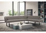 Eckbank EXXPO - SOFA FASHION "Americano", bunt (melange), B:270cm H:83cm T:197cm, Sitzbänke, Eckbank, mit Keder und Metallfüßen, Bezug in verschiedenen Qualitäten