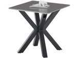 Couchtisch STOLKOM "Janin", grau (grau, schwarz, schwarz, grau), H:55cm, Tische, Couchtisch, Grau Keramik, wahlweise in 2 Farbausführungen