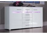 Sideboard HÖLTKEMEYER "Flame", weiß, Sideboards, Sideboard, Breite 130 cm