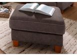 Hocker HOME AFFAIRE "Borkum; B: 75cm", braun (dunkelbraun), B:75cm H:46cm T:63cm, Struktur (100% Polyester);Luxus-Microfaser ALTARA NUBUCK (100% Polyester);MELROSE (100% Polyester);Luxus-Microfaser Toro (100% Polyester), Hocker, Hocker, mit Federkern