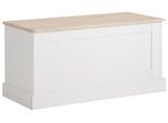 Sitzbank OTTO HOME "Binz", weiß (weiß, eichefarben), B:90cm H:45cm T:40cm, Holzwerkstoff, MDF, Sitzbänke, Sitzbank, zwei unterschiedliche Farbvarianten, mit Stauraum, Breite 90 cm
