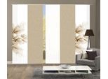 Schiebegardine HOME WOHNIDEEN "KESSI 5er SET" Gr. 1, beige (sand), B:60cm H:245cm, Polyester, Gardinen, Schiebegardine, Schiebevorhang Digidruck 5er Set KESSI