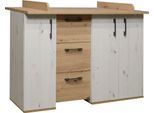 Wickelkommode MÄUSBACHER "Micha", beige (artisan, weiß, asteiche), B:127cm H:98cm T:71cm, Holzwerkstoff, Wickelkommoden, Wickelkommode, umbaufähig zur Kommode