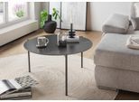 Couchtisch PAROLI, schwarz (schwarz, schwarz marmoriert), B:82cm H:46cm T:82cm, Tische, Couchtisch