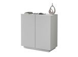 Aktenschrank HOME AFFAIRE "Essential, Mehrzweckschrank, Büroschrank mit 2 Türen", weiß (weiß matt), B:79,2cm H:86cm T:38cm, FSC-zertifizierter Holzwerkstoff, Schränke, Aktenschrank, & verstellbaren Einlegeböden, Höhe 86 oder 166 cm, Made in Italy