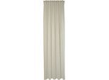 Gardine HOMING "Taro" Gr. 1, weiß, B:140cm H:245cm, Obermaterial: 100% Polyester, Gardinen, Gardine, Fertigschal