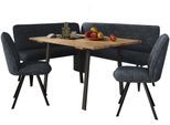 Eckbankgruppe OTTO HOME "Mily Essecke, Sitzgruppe, Eckbankgruppe, Küchenbankgruppe", schwarz (jet schwarz, schwarz), B:205cm H:89cm T:164cm, Sitzmöbel-Sets, Eckbankgruppe, BESTSELLER