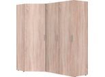 Schranksystem WIMEX "Münster", braun (eiche sägerau nachbildung), H:185cm T:54cm, Holzwerkstoff, Schränke, Schranksystem, Mehrzweckschrank