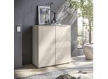 Kommode HBZ "Santorin, BxHxT 90x99x40 cm", beige (kaschmir), B:90cm H:99cm T:40cm, Holzwerkstoff, Sideboards, Kommode, Breite 90cm, Softclose für Türen, Melaminbeschichtung
