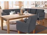 Eckbank HOME AFFAIRE "Fehmarn", grau, B:255cm H:98cm T:210cm, Microfaser in Antik Leder Optik aus 100% Polyester, Sitzbänke, Eckbank, wahlweise langer Schenkel links oder rechts