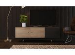 TV-Board WOODMAN "Jugend TV-Kommode", schwarz (eichefarben, schwarz), B:150cm H:50cm T:47cm, Sideboards, TV-Board, mit Soft Close Funktion, Breite 150 cm, FSC