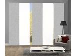 Schiebegardine HOME WOHNIDEEN "PIVE 5er SET" Gr. 1, silber (silberfarben), B:60cm H:245cm, Polyester, Gardinen, Schiebegardine, Schiebevorhang Digidruck 5er Set PIVE