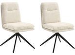Esszimmerstuhl HOME AFFAIRE "Valencia", beige (natur, schwarz, natur), H:92cm T:68cm, Metall, Stühle, Esszimmerstuhl, verschiedene Gestelle in Holz oder Metall