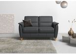 2-Sitzer HOME AFFAIRE "Palmera, B: 149 cm", schwarz, B:149cm H:89cm T:89cm, Luxus-Microfaser (100% Polyester);Struktur (100% Polyester);Luxus-Microfaser in Lederoptik (100% Polyester), Sofas, 2-Sitzer, mit Federkern