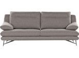3-Sitzer CALIA ITALIA "Cezanne modern, elegant und bequem, aufwendige Detailverarbeitung", grau (34 sabbia), B:215cm H:90cm T:96cm, Sofas, 3-Sitzer, wahlweise mit Sitztiefenverstellung