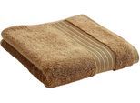 Handtücher CHRISTY "Organic", braun (caramel), B:50cm L:90cm, Walkfrottier, Obermaterial: 100% Baumwolle, Handtücher, Handtücher, Luxus Handtuch 550g/m² - 100% Bio-Baumwolle, 50 x 90, 2er Set