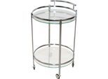 Bartisch INOSIGN, silber (silberfarben, silberfarben, klarglas, 82), B:52cm H:82cm T:52cm, Tische, Bartisch