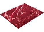 Badematte VOSSEN "»Marble«", rot (rubin), H:16mm, Polyacryl, Badematten, Badematte