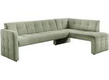 Essbank EXXPO - SOFA FASHION "Barista, bequem und elegant, hohe Bodenfreiheit", grün (mint), B:245cm H:83cm T:159cm, Sitzbänke, Essbank, Eckbank Barista bequem und elegant, hochwertige Detailverarbeitung